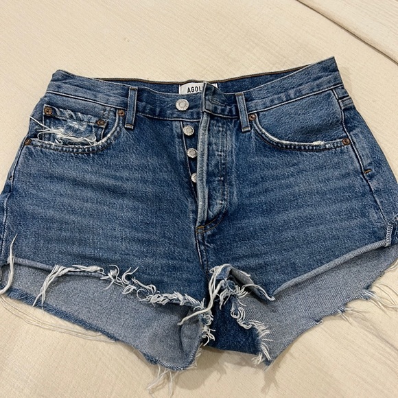 Agolde Parker Denim shorts - Picture 1 of 5